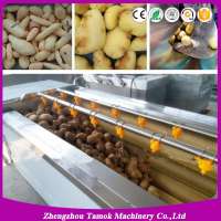 Brush Type Potato Ginger Taro Vegetable Fruit Washing Peeling Machine